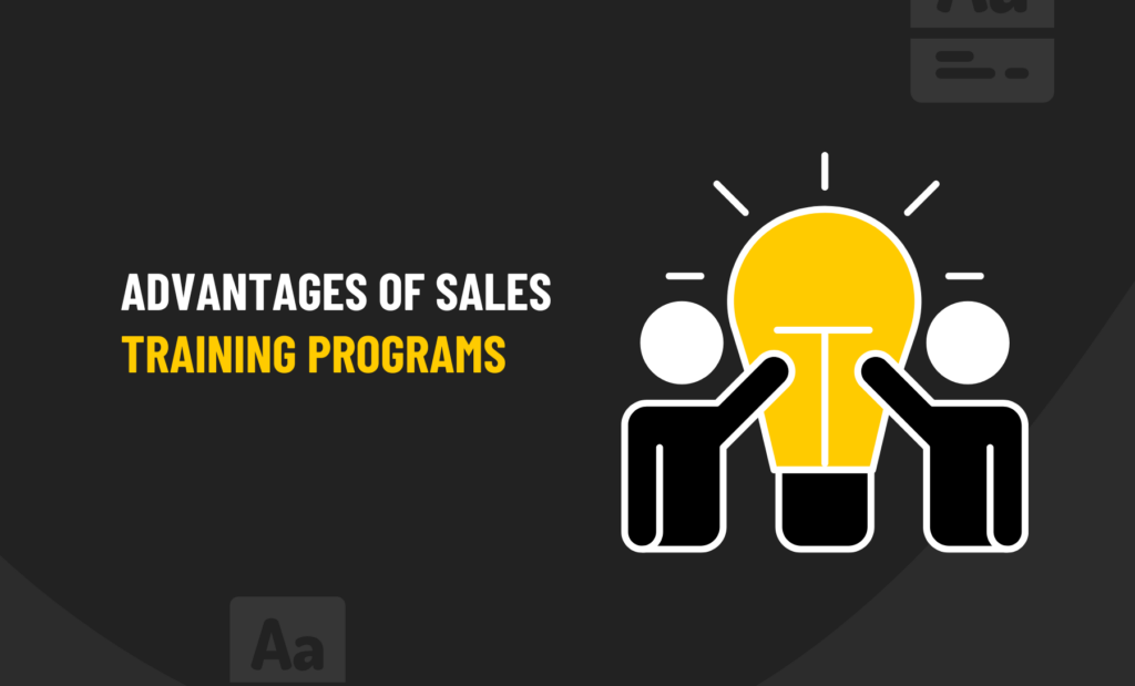 Advantages of sales training programs