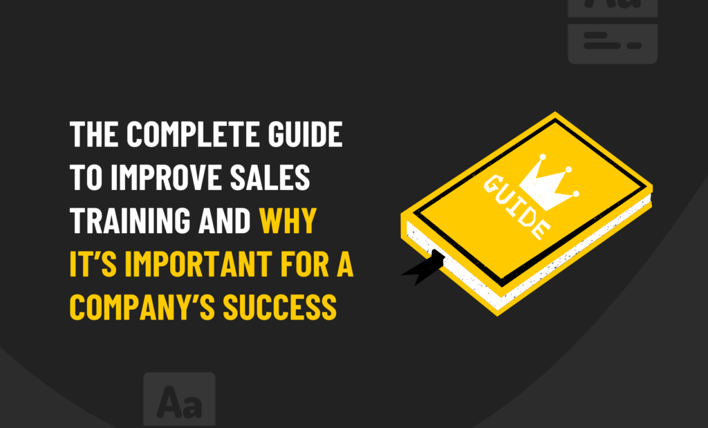 the complete guide to improve sales training