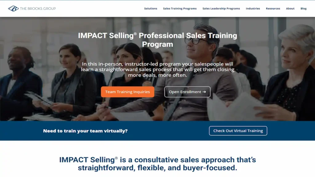 The Brooks Group: IMPACT Sales Training