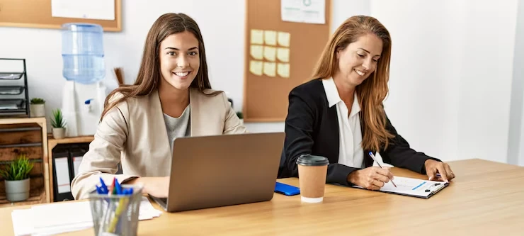 Our Services team in office